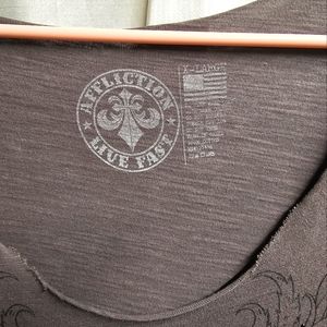 Affliction Live Fast womens Top